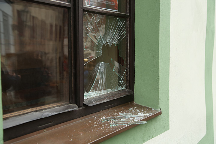 A2B Glass are able to board up broken windows while they are being repaired in Bramhall.